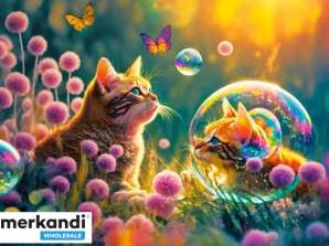 Puzzle kirakós 100 db Magic Morning Cat 6 CASTORLAND
