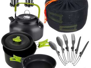 Complete Camping Cookware Set 18in1 XL Camping Pot For Wholesale Buyers