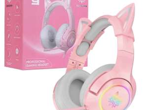 Onikuma K9 Filaire USB Cat Gaming Casque RGB LE Éclairage