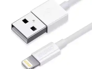 Choetech kabel przewód MFI USB   Lightning 1 2m biały  IP0026 white