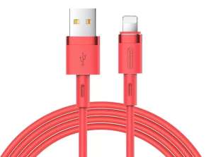 Joyroom kabel USB   Lightning 2 4A 1 2 m  S 1224N2 Red