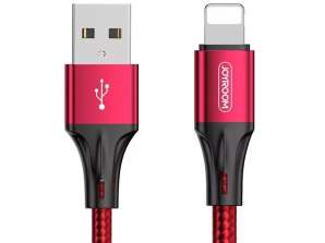 Cabo USB Joyroom Lightning 3 A 0 2 m vermelho S 0230N1