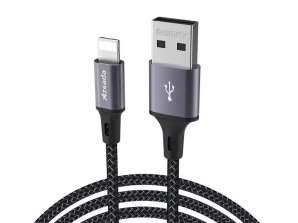 Proda Azeada kabelis USB Lightning 3 Ātrās uzlādes kabelis