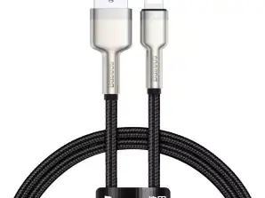 Baseus Cafule Metal Data USB кабел Lightning 2 4 A 0 25 m черен CA
