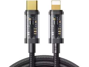 Joyroom kablosu USB kablosu Tip C Lightning PD 20W 1,2m siyah S CL02