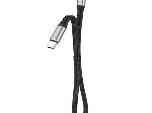 Dudao L10P cable USB Tipo-C Lightning PD20W negro L10P