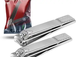 2x nail clippers - nail pincers & clippers - small & large nail clippers for toenails & fingernails