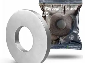 M8 Washers - Stainless Steel & Stainless - Flat Lock Washers & Body Washers for Bolts & Nuts & Threads