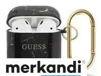Guess GUACA2TPUMABK AirPods cover black/black Marble Collection