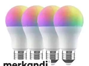 Smart Wifi LED RGB Bulb Broadlink LB4E27 4 Pack