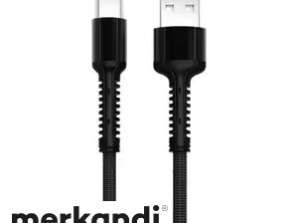 USB-kabel LDNIO LS64 type C 2.4A længde: 2m