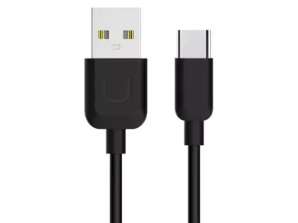 USMAS U Turn USB C-kabel 1m svart