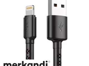 USB-kabel för Lightning Vipfan X02 3A 1.8m röd