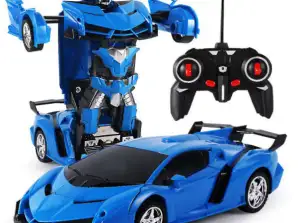 Robotski avtomobil za daljinsko upravljanje Transformo - trpežna transformabilna igrača 2 v 1
