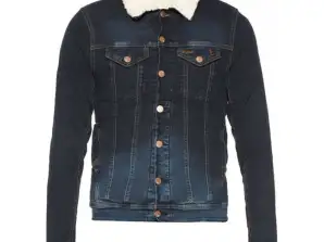 Set of Men's Denim and Jeans Jackets with Mid-Season Style