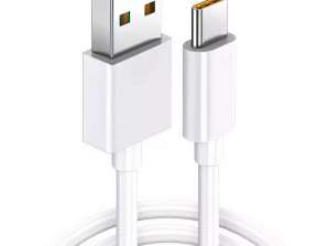 Oppo DL136 Supervooc Super ātrs USB uz USB C Type C 65W kabelis 1m priekšā
