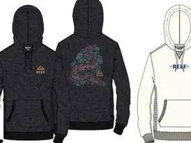 Reef Hoodies Sortiment för män - Grossist - 36st