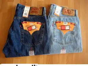 Levi's 501 на едро Мъжки дънкови дънки асорти IRR 24бр.