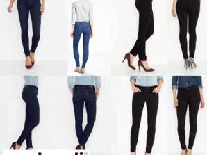 Levi's Missy Jeans sortiment 26-34, engros 24pc mix - bootcut, lige, capri stilarter