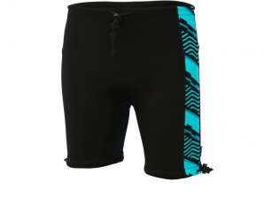 Black Geo Conni incontinence swim shorts for adults - swimwear