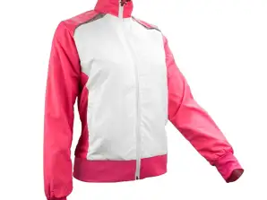Pink/white Avento sports jackets for girls - sports clothing