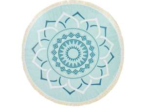 Mint green super soft touch round towels 130cm