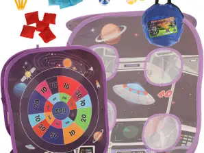 Céldobó játék, 2 az 1-ben tépőzáras darts, animációs készlet, labdák, 21 darabos táskák.