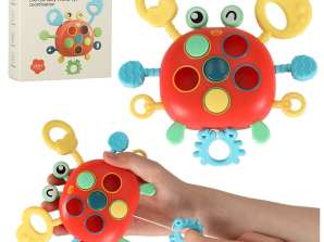 Teether for children sensory toy montessori crab