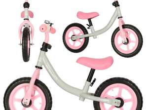 Trike Fix Balance Balance velosipēds pelēki rozā