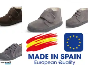 Calzature per bambini 100% made in Spain, pelle e tela