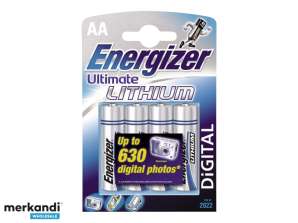 Energizer Ultimate Lithium Battery AA 4 tk.