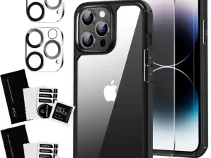 Case Case voor iPhone 14 Pro Max Set van 4 Bril 5in1 Gepantserde 360 Alog