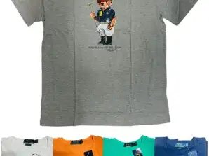 Heren Polo Bear Gedrukt Gepersonaliseerd T-Shirt Sport Work Wear 100% Katoen S-XXL