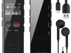 Odtwarzacz MP3 Dyktafon Podsłuch 30GB + SŁUCHAWKI Q6