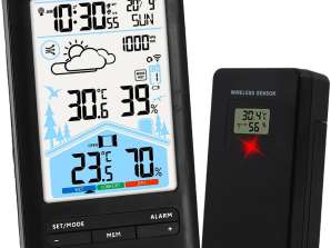Weather Station THERMOMETER Hygrometer Clock Alarm Clock FJ3395A
