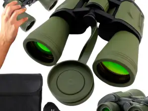 SOLID Military Hunting Binoculars GLASS OPTICS 20x50 ZOOM BaK-4 + VISION-5 CASE