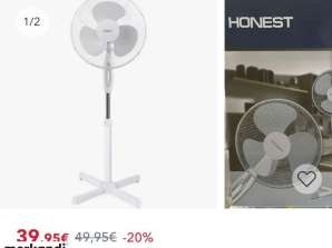 45W WHITE FLOOR FANS WITH SAFETY BLADES