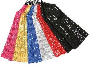 Gants Paillettes couleurs assorties Adulte