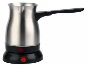 Cheffinger CF ECMO.6: 600ml elektrinis nerūdijančio plieno turkiškas espreso kavos virimo aparatas