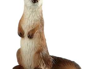 Estatueta de lontra de animais da floresta