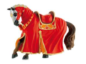 Bullyland 80768 Figurka czerwonego konia turniejowego