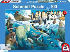 Animaux au cercle polaire arctique Puzzle de 100 pièces