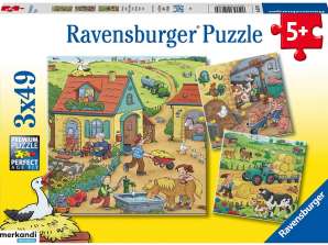Ravensburger 05078 Puzzle pour enfants Il se passe beaucoup de choses à la ferme