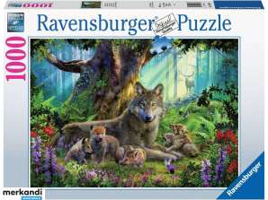 Ravensburger 15987 Puzzle Lupi nella foresta