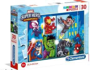 Clementoni 20256 30 elementów SuperColor Puzzle Superhero