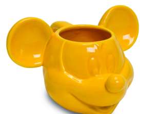 Disney Mickey Mouse 3D keramický hrnek žlutý