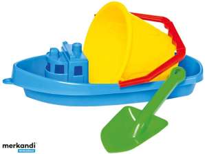 Bino & Mertens Set giocattolo di sabbia con barca
