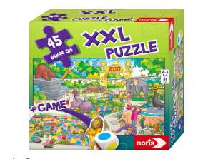 Noris XXL Puzzle Zoo 2 w 1 z grą