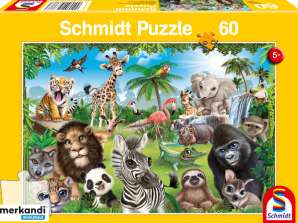 Animal Club Wild Animals 60 pièces Puzzle