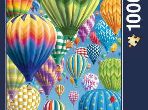 Kleurrijke ballonnen in de lucht puzzel 1000 stukjes
